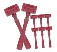 Angoily 10pcs Wooden Judge Gavel Loud Knocking Auction Hammer Educational Craft for Lawyers Chairmen Executive Use