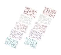 Angoily 10sheet Self Adhesive Star Heart Rhinestone Jewels Crystal Stickers for Makeup Craft Eye Pearl Decor Nail Jewel Stickers