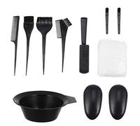 Angoily 11pcs Hair Dye Brush Set Lightweight Pp Material with Ear Covers and Comb for Professional Salon Use and Home Hair Coloring