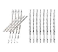 Angoily 12 Pcs Metal Rhinestone Hair Clips X Shaped Bobby Pins, Sturdy and Not Easy to Fade, Classic and Delicate Design for Banquet and Daily Using