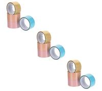 Angoily 12 Rolls Wide Colored Adhesive Sticky Ball Tapes for DIY Stress Relief Decompression Tape Kit with Bright Durable Material Easy to Use and Practical Crafting Supplies