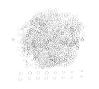 Angoily 1200pcs Opening Connection Ring Necklace Jewelry Open Jump Rings Open Ring for DIY Split Jump Rings Connector Rings Jewellery Connectors Round Linking Rings Stainless Steel Silver