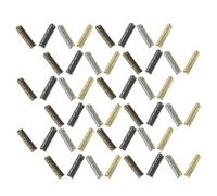 Angoily 120pcs 4 Hole Copper Shoelace Tips Replacement for Drawstrings | 23 MM White, Imitation Gold, Gunmetal and Antique Green, Each for Pants Cords