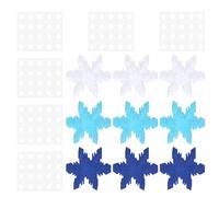 Angoily 120pcs Snowflake Cardstock Cutouts Paper with 3 Colors and 120 Adhesive Dots, Christmas Snowflake Shapes for Classroom Bulletin Board Winter Crafts and DIY Holiday Decorations