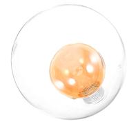 Angoily 12cm Globe Glass Lamp Shade Replacement with G9 Fitting, Medium Round Amber-Tinted Glass Shade for Table Lamps and Pendant Lighting, Suitable for Modern Home and Office Light