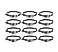 Angoily 12pcs Adjustable Bike Toe Strap Cycling Foot Lock Pedal Straps with Nylon and Steel Buckle Lightweight Wide Compatibility for Stationary and Road Bikes during Intense Exercise