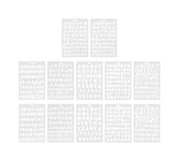 Angoily 12pcs Alphabet Letter Stencils Creative Stencil Design Lightweight Plastic Portable Templates Wide Compatibility for Spray Paint Letters and Fabric Projects