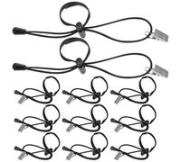 Angoily 12Pcs Backdrop Clips Holder - Photography Background Clamps with Elastic Cords - Adjustable Photo Studio Bracket - Metal Spring Fasteners Kit for Muslin Paper Video Shoot and Portrait Setups