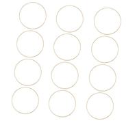 Angoily 12pcs Bamboo Dream Catcher Rings DIY Craft Hoops for Handcraft Windchimes Wreaths and Mandalas Smooth Natural Bamboo Frame Accessories for Macrame and Embroidery Projects