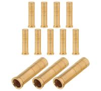 Angoily 12pcs Brass Archery Connector Inserts 6.2mm Screw-in Arrow Shaft Bushing with Inner Insert Structure Effortless Installation Enhanced Stability for Target Competitions