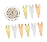 Angoily 12Pcs Brass Book Darts Metal Bookmarks Smooth Page Markers for Students Teachers Readers Document Organizers Gift