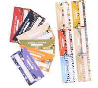Angoily 12Pcs Budget Envelopes for Cash Management Lightweight Money Storage for Expense Tracking and Financial Planning Portable Budget Binder Inserts for Organized Spending