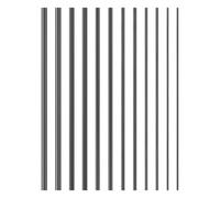 Angoily 12pcs Carbon Fiber Rods Fishing Rod Repair Sticks Two Piece Connection Design Black Freshwater Fishing