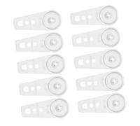Angoily 12pcs Curtain Track Glides with Dual Wheel Ball Bearing Carriers Rail Gliders for Smooth Sliding Replacement Curtain Pulley Rollers for Home and Office