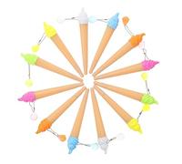 Angoily 12Pcs Cute Ice Cream Pendant Roller Pens Random Color Gel Pens for Students Office Supplies and Journaling Ergonomic Design Quick Drying Ink Smooth Writing Random Color