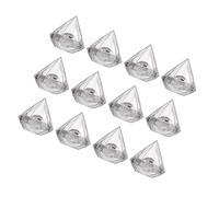 Angoily 12pcs Diamond-shaped Candy Boxes Versatile Storage Chic Diamond Design