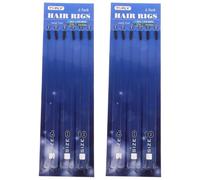 Angoily 12pcs Fish Hook Set with Bent Shank Fox Hooks Sturdy Saltwater and Freshwater Reusable for Coarse and Carp Fishing