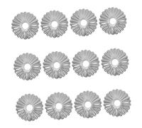 Angoily 12pcs Floral Iron Lamp Cover Table Lamp Gasket Accessories Rust-Resistant Flower Shape Shades Easy to Assemble and Disassemble