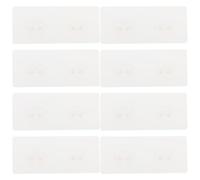 Angoily 12pcs Frosted Adhesive Bathroom Hanging Hooks with Dual Clips, No Drilling Shower Wall Hooks for Towel and Kitchen Storage, Over Door Sticky Rack for Home Organization