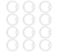 Angoily 12pcs Glow in The Dark Silicone Dog Tag Sleeve with Noise Reducing Silencer Ring Soft Id Tag Protector for Collar Accessories for Pet Dogs