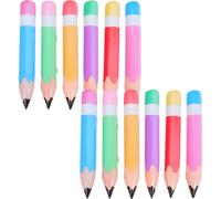 Angoily 12Pcs Inflatable Giant Pencil Balloons Back to School Classroom Party Decorations, Jumbo Blow Up Pencils in Orange, Pink, Blue, Purple, Green, Red for School Events and Graduation
