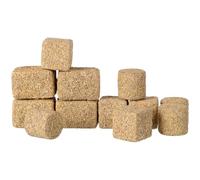 Angoily 12PCS Mini Hay Bales, 1:32 Artificial Straw Farm Bales for Miniature House Decor, Farmhouse Displays & Autumn Crafts - Realistic Wooden Haystacks for DIY Scenes, Fairy Gardens & Seasonal Decor
