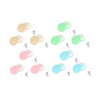 Angoily 12pcs Mobile Phone Screen Cleaner and Lens Cleaning Cloth Set with Keychain, Multi-color round Microfiber Wipes for Electronic Devices, Glasses, Cameras, and Laptop Screens,