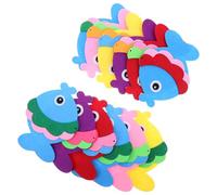 Angoily 12pcs Nonwoven Fabric Fish Wall Hanging Decorations Lightweight Ocean-themed and Classroom Decor Easy to Hang Under the Sea School Hallway Ornaments in Mediterranean Style