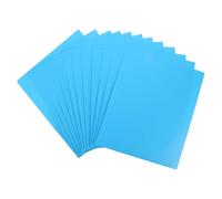 Angoily 12pcs Plastic Folders with Pockets Report Folder 11x10.6 Inch Double Sided Design Heavy Duty Plastic with Business Card Holder Easy File Access Efficient Organization Professional