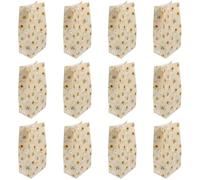 Angoily 12pcs Portable Paper Candy Bags with Bee Cartoon Pattern, Practical and Safe to Use Wrapping Bags for Christmas and Winter Party Snacks Or Baking Food