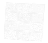 Angoily 12Pcs Reusable Leopard Print Stencils Hollow Templates for DIY Painting Crafts Pattern Drawing Stencils for Wall Fabric Furniture Decoration Suitable for Home and Festival Use