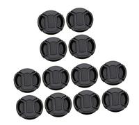 Angoily 12pcs Snap Lens Cover Splashproof Camera Lens Protector Case for Outdoor Photography