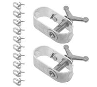 Angoily 12pcs Steel Wire Tensioner Rope Tightener Tool for Farming Operations and Farm Use, Made of Sturdy Steel and Aluminum Precise Adjustment for Heavy Duty Wire Fence