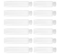Angoily 12pcs Travel Cosmetic Lotion Tubes Portable Pe Refillable Bottles with Leak-proof Caps 30ml and 50ml for Business Trip and Travel, Small Mouth for Controlled Liquid Flow and Wide