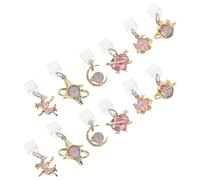 Angoily 12PCS Type C Phone Dust Plug Charms with Star Heart Moon Pendants Mobile Charging Port Dustproof Caps for Smartphones Reliable Anti-dust Protection