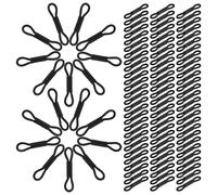 Angoily 130pcs Black Elastic Chick Leg Braces Adjustable Poultry Splay Leg Bands for Newborn Chickens Quails Ducks and Parrots Correction for Farm and Hatchery Use