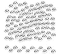Angoily 1440pcs Flat Back Glass Rhinestones for Crafts Iron Hot Melt Gems for Shoes Clothes Bags DIY Embellishments with Classic White Bulk Decorative Gemstones for Bridal Veil and