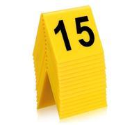 Angoily 15 Pcs Evidence Markers Crime Scene Markers Numbers 1 to 15 Triangular Plastic Resistant to Tipping and Wear Game Accessory for Crime Scene Props