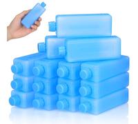 Angoily 15 Pcs Mini Ice Cooler Packs - Water-Filled Freezer Boxes
