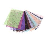 Angoily 15 Sheets Textured Scrapbook Paper Multicolor Hollow Decorative DIY Planner Papers for Journals Handbooks and Craft Projects Durable and Fade Resistant Material