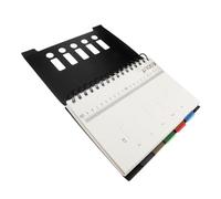 Angoily 150 Sheets Spiral Notebook with PP Dividers Ruled Journal for School and Office Small Portable Planner for Writing Project Notes and Daily Organization
