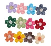 Angoily 150pcs Embroidered Flower Applique Patches Sewing Appliques for Clothes Bags Shoes DIY Floral Embellishment Sew Patches for Jackets Jeans Accessories