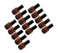 Angoily 15pcs 8ml Glass Nail Polish Bottles with Brush Leak-proof Cylindrical Empty Containers for DIY Nail Art and Cuticle Oils