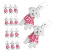 Angoily 15pcs Anti-dust Charging Port Plugs Decorative Dog Charm Resin Dustproof Protectors Compatible with Apple Smartphones for Long-term Port Maintenance