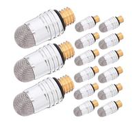 Angoily 15pcs External Thread Stylus Pen Tips Replacement with Conductive Mesh Fiber for Capacitive Touchscreen Pens Wear-resistant Fine Nibs Compatible with Tablets and Smartphones