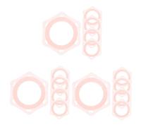 Angoily 15pcs Microphone Protection Ring Fall Six-corner Protective Rings for Microphones Mic Non-slip Holder Stand Accessory