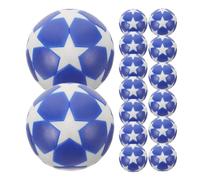 Angoily 15pcs Mini Foosball Balls Desk Foosball Replacements Plastic Sturdy Not Easily Broken Blue Tabletop Soccer Game Machine Accessories