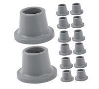 Angoily 15pcs Non-slip Rubber Replacement Feet Caps for Shower Chair Bath Seat Bench Heavy Duty Anti-skid Rubber Leg Tips Easy Installation Shower Stool Feet Pads for Elderly and Mobility
