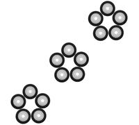 Angoily 15pcs Plastic Pinch Roller for Tape Recorder Pressure Roller Bearing Replacement Pulley Wheel for Audio Maintenance