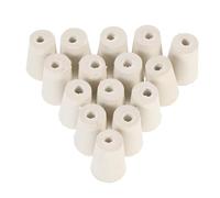 Angoily 15pcs Rubber Stoppers for Glass Bottles with Single Hole, Easy to Pull and Remove, Small and Compact Flask Sealers for Laboratory and Professional Research Institutions
